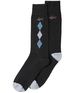 Greg Norman Men's 2-Pk. Argyle Dress Socks Black Size 8-12
