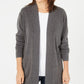 Karen Scott Women's Open Front Cardigan Charcoal Size PS