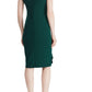 Ralph Lauren Women's Green Embellished Sleeveless Halter Knee Length Evening Sheath Dress Green Size 18