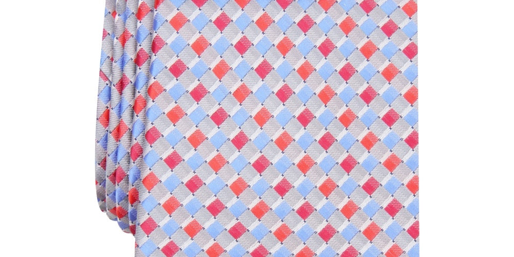 Perry Ellis Men's Portfolio Printed Classic Neck Tie Red Size Regular