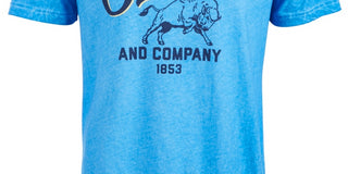 Levi's Men's Team Bison Graphic T Shirt Blue Size X-Large