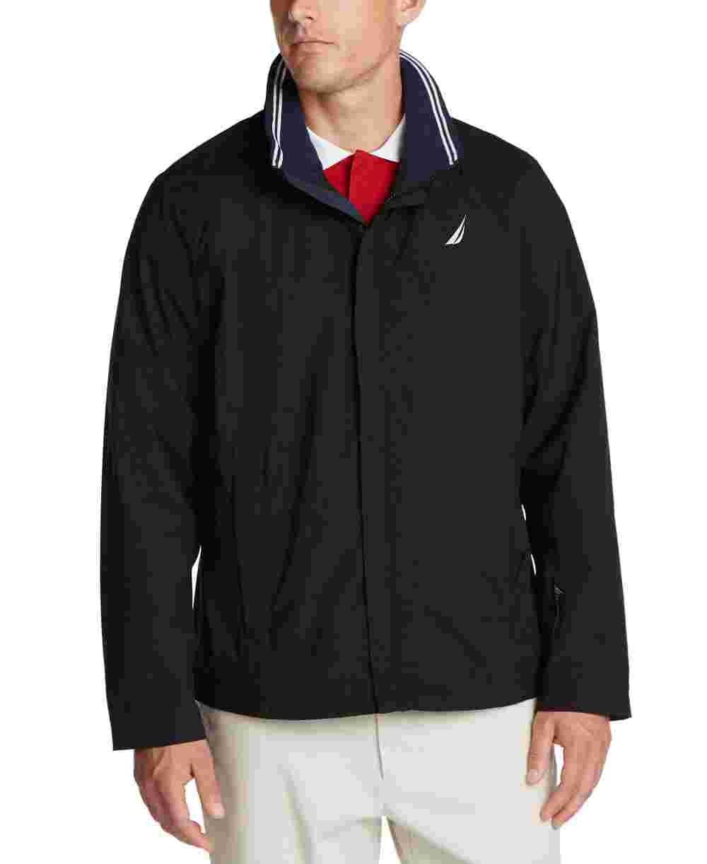 Nautica Men's Anchor Bomber Jacket Charcoal Size Large