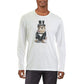 Club Room Men's Bulldog Tuxedo Graphic Crewneck T-Shirt White Size Large