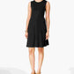 Style & Co Women's Petite Sleeveless Swing Dress Black Size PP