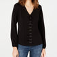INC International Concepts Women's Lace-Up Top Black Size Small