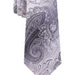 Van Heusen Mens The Ferreira Paisley Office Neck Tie Black Size Gray