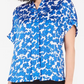 Alfani Women's Floral-Print Blouse Created The Navy Size Small