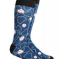 Tall Order Men's Big & Tall Printed Socks Navy Size 12-15