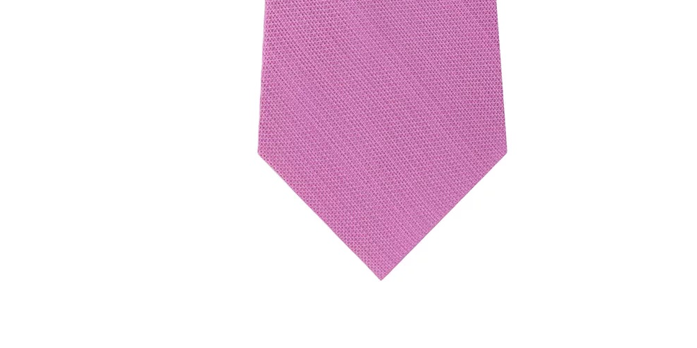 Michael Kors Men's Luxe Pink Silk Blend Professional Neck Tie Pink Size Regular