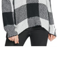 DKNY Women's White Plaid Long Sleeve Turtle Neck Sweater White Size Medium