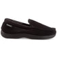 Isotoner Men's Microterry Fleece Slip On Moccasins Shoes Black Size Large