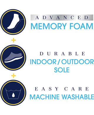 Isotoner Men's Microterry Fleece Slip On Moccasins Shoes Black Size Large