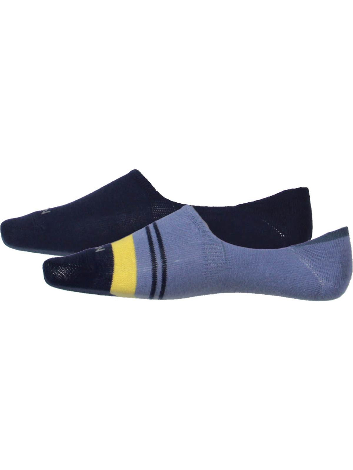 Cole Haan Men's 2 Pack Combed Liners Cotton Sock Blue One Size