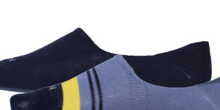 Cole Haan Men's 2 Pack Combed Liners Cotton Sock Blue One Size