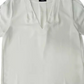 Alfani Women's Pleated V-Neck Top White Size Large