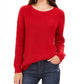 Style & Co Women's  Ribbed Drop-Shoulder Sweater Red Size XX-Large