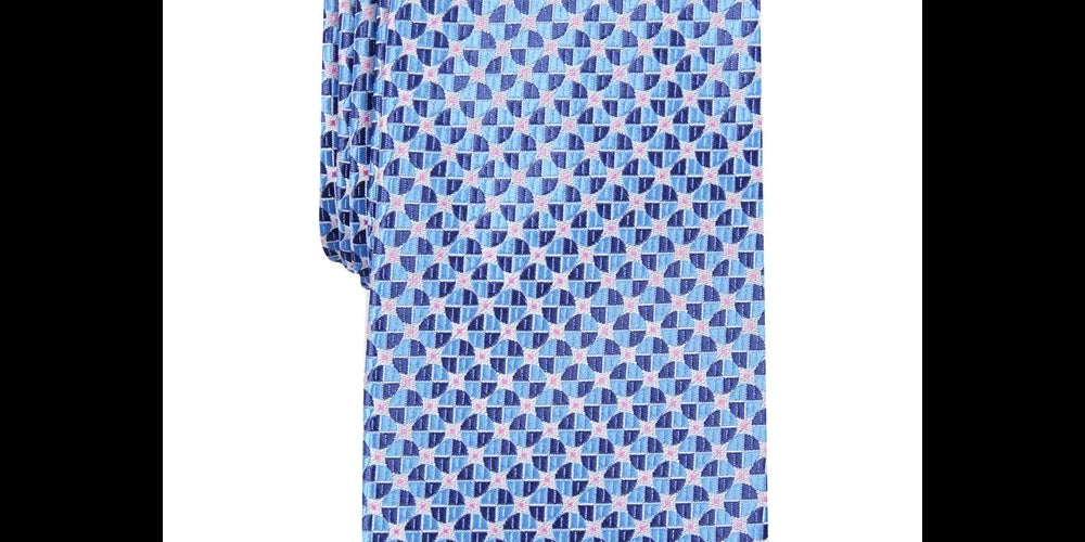 Perry Ellis Men's Vicker Geometric Tie Navy Size Regular
