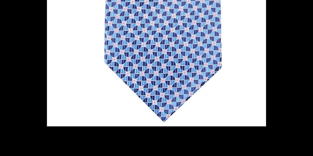 Perry Ellis Men's Vicker Geometric Tie Navy Size Regular