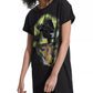 Guess Women's Graphic-Print Cotton Longline T-Shirt Black Size X-Small