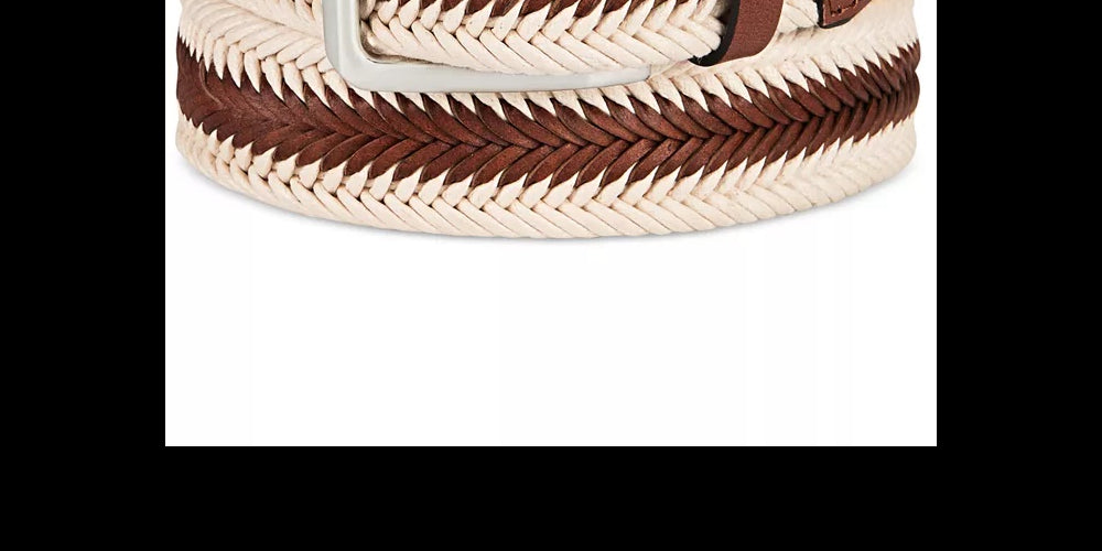 Tasso Elba Men's Braided Casual BeBeige Size Small