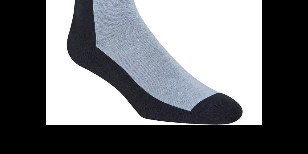 Calvin Klein Men's Colorblock Crew Dress Socks Navy Size L