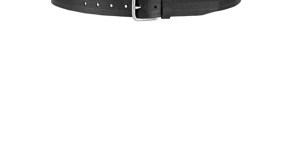 Tommy Hilfiger Men's Embossed Leather Casual Belt Black Size Large