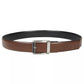 Men's Belt Black Medium (34-36) Leather Reversible Brown Size Medium