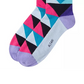 Alfani Men's Alfatech Multi Color Triangles Dress Socks Lavender Blue Size Regular