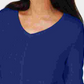Karen Scott Women's Cotton Mixed-Stitch Sweater Blue Size Small