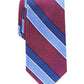 Perry Ellis Men's Neck Tie Payson Striped Skinny Slim Accessory Red Size Regular