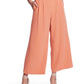 1.STATE Women's Wide Leg Crepe Trousers Orange Size X-Large