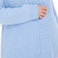 Karen Scott Women's Plus Size Cable-Knit Panel Sweater Blue Size 0X