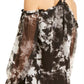 INC International Concepts Women's Tie Dyed Cold Shoulder Top Black Size S