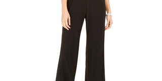 Nightway Women's Glitter-Lace Jumpsuit Purple Size 6