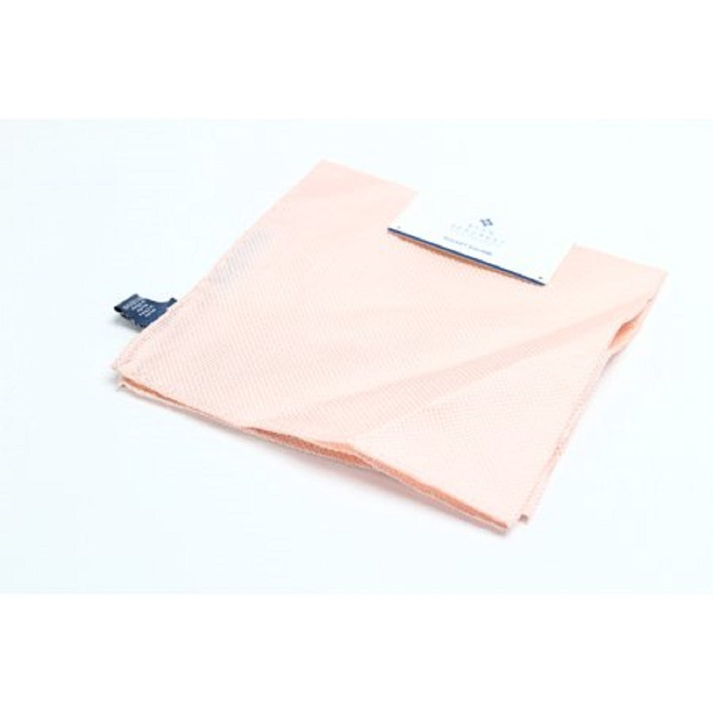 Ryan Seacrest Distinction Men's Pocket Square Peach Textured Solid Silk Orange Size OS
