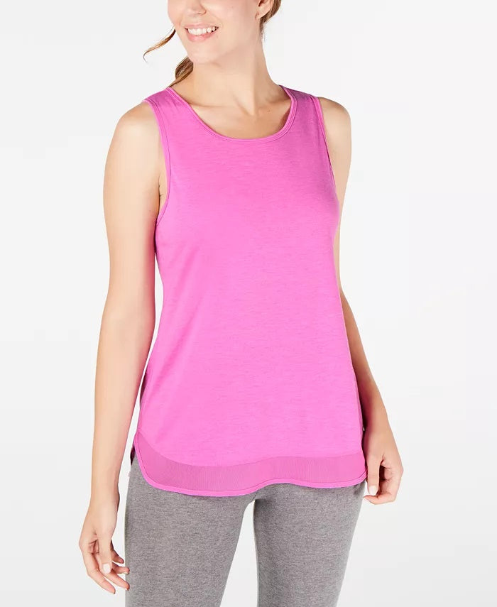 Ideology Women's Fitness Running Tank Top Pink Size Large