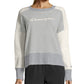 Champion Women's Heritage Cotton Mixed Texture Sweatshirt Gray Size X-Large
