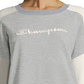 Champion Women's Heritage Cotton Mixed Texture Sweatshirt Gray Size X-Large