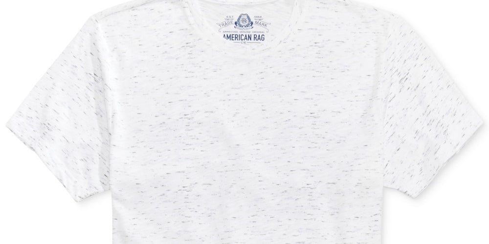American Rag Men's Textured T-Shirt White Size XX-Large
