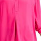 Charter Club Women's Split-Neck Blouse Pink Size X-Large