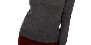 Charter Club Women's Merino Wool Turtleneck Gray Size X-Small