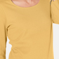 Karen Scott Women's Cotton 3/4 Sleeve Top Khaki Size Medium