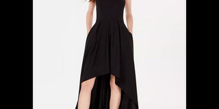 Speechless Juniors' Strapless High-Low Dress Black Size 9