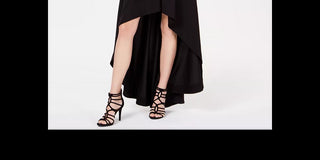 Speechless Juniors' Strapless High-Low Dress Black Size 9