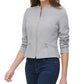 Tommy Hilfiger Women's Zip Up Moto Jacket Gray Size 6