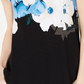 Alfani Women's Printed Round Hem T-Shirt Blue Size Petite Small