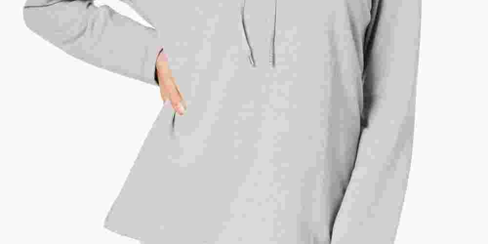 Karen Scott Women's Adjustable Funnelneck Top Gray Size Medium