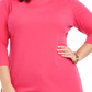 Karen Scott Women's Plus Size Cotton Tunic Top Bright Red Size 1X