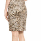Calvin Klein Women's Animal Print Sheath Dress Beige Size 2