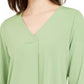 Alfani Women's Tie Cuff Top Green Size Small